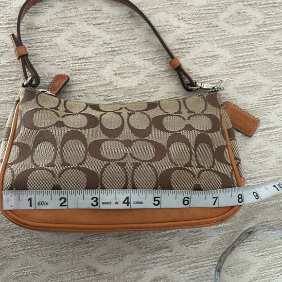 Coach Demi Monogram Canvas/Leather Baguette Bag - Picture 16 of 16